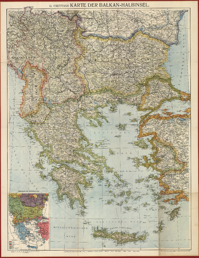 Harta Peninsulei Balcanice